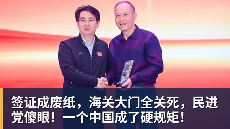 签证成废纸，海关大门全关死，民进党傻眼！一个中国成了硬规矩！